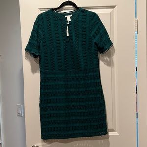 H&M green lace dress